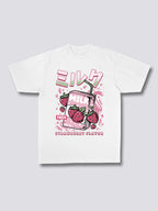 Front Print - Strawberry Milk T-Shirt