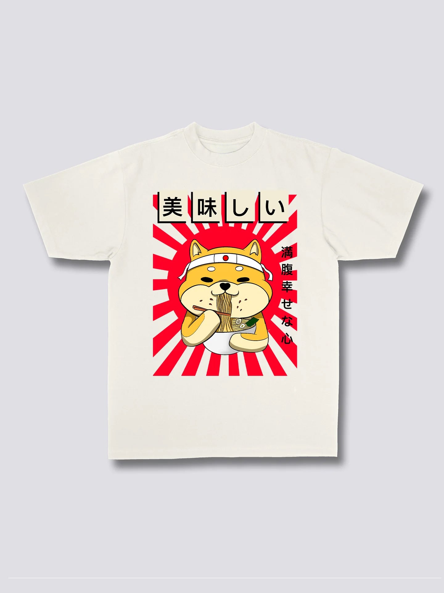 Front Print - Ramen Shiba T-Shirt