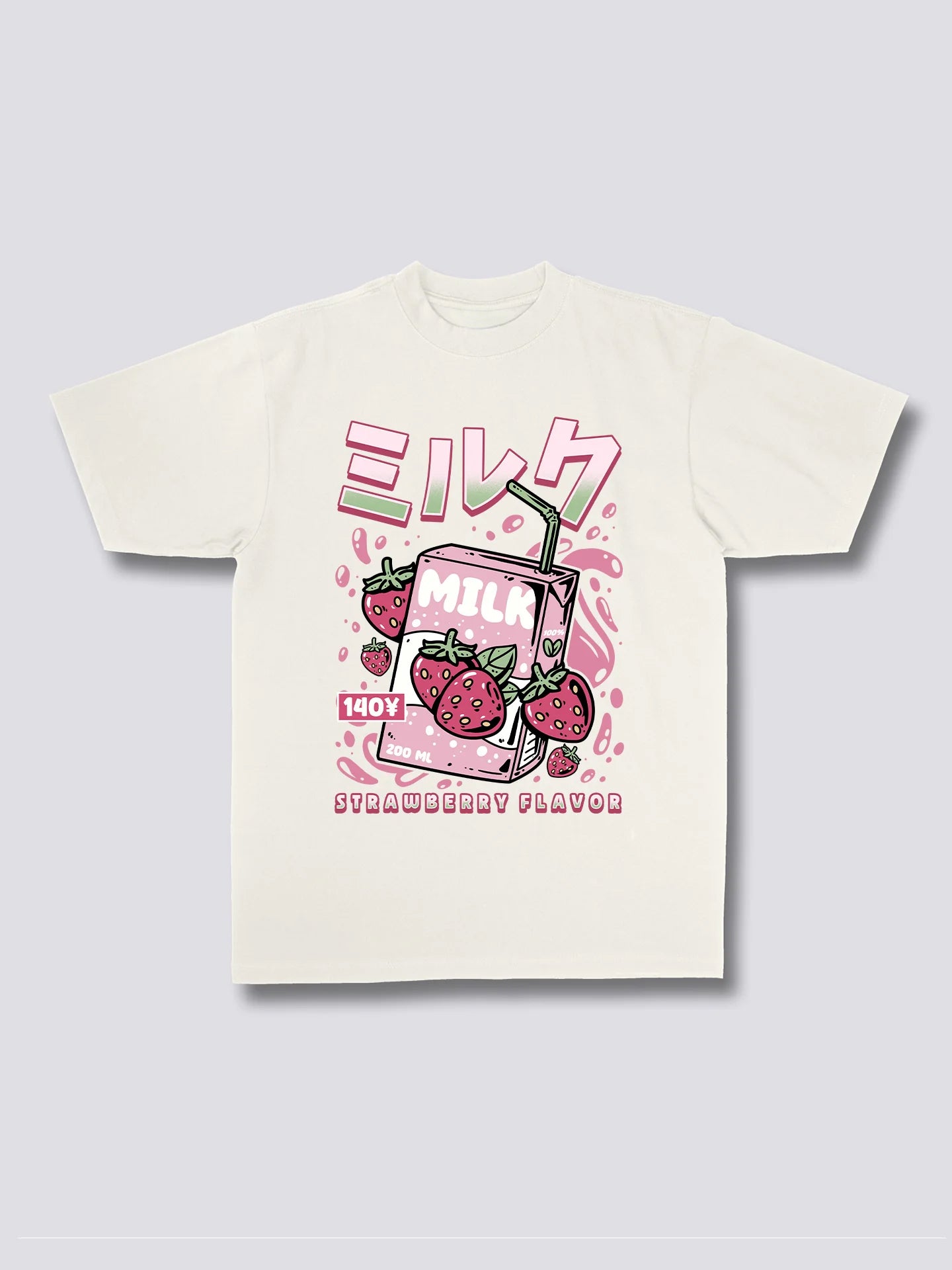 Front Print - Strawberry Milk T-Shirt