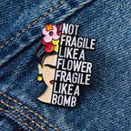 Tokyo-Tiger Japanese Half Face Geisha Pin