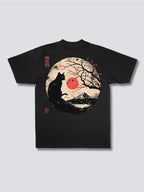Black Cat Blossom T-Shirt