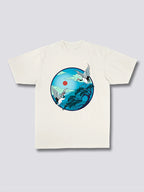 Front Print - Flying Cranes T-Shirt