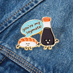Tokyo-Tiger Cute Salmon Sushi Pin
