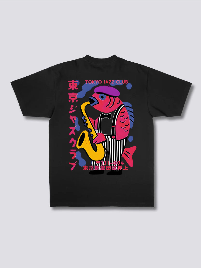 Fish in Band T-Shirt