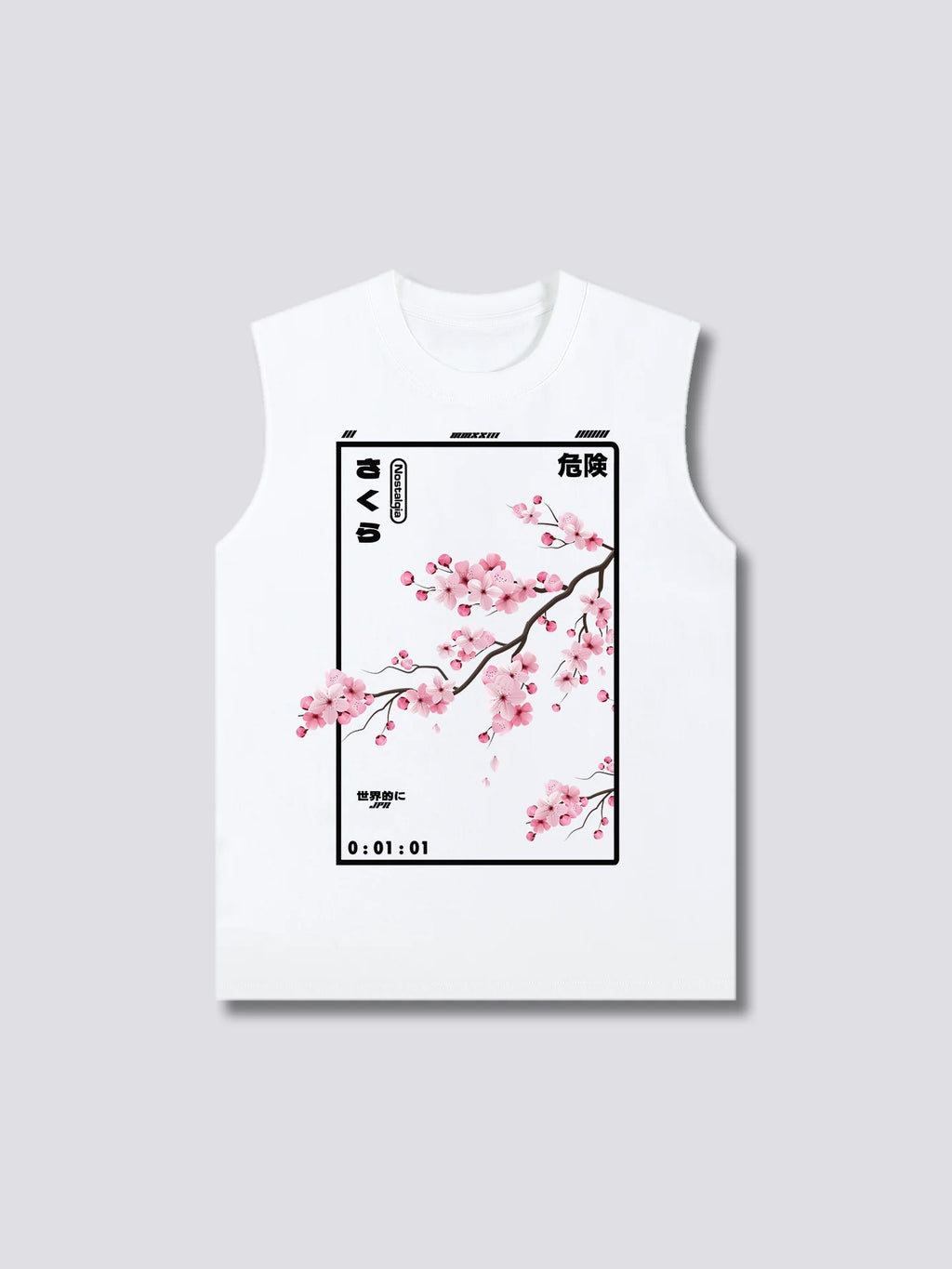 Front Print - Cherry Blossom Tank Top
