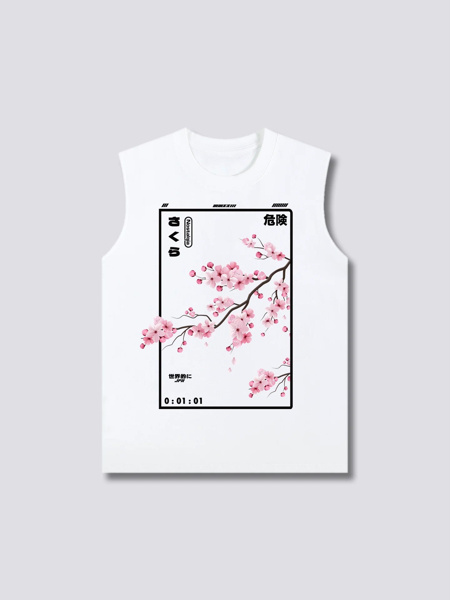 Front Print - Cherry Blossom Tank Top