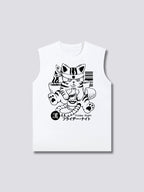 Front Print - Boozy Cat Tank Top