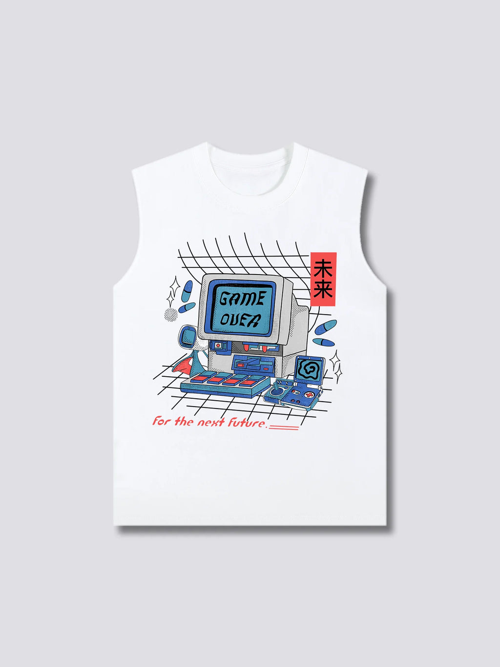 Front Print - Game Over Tank Top