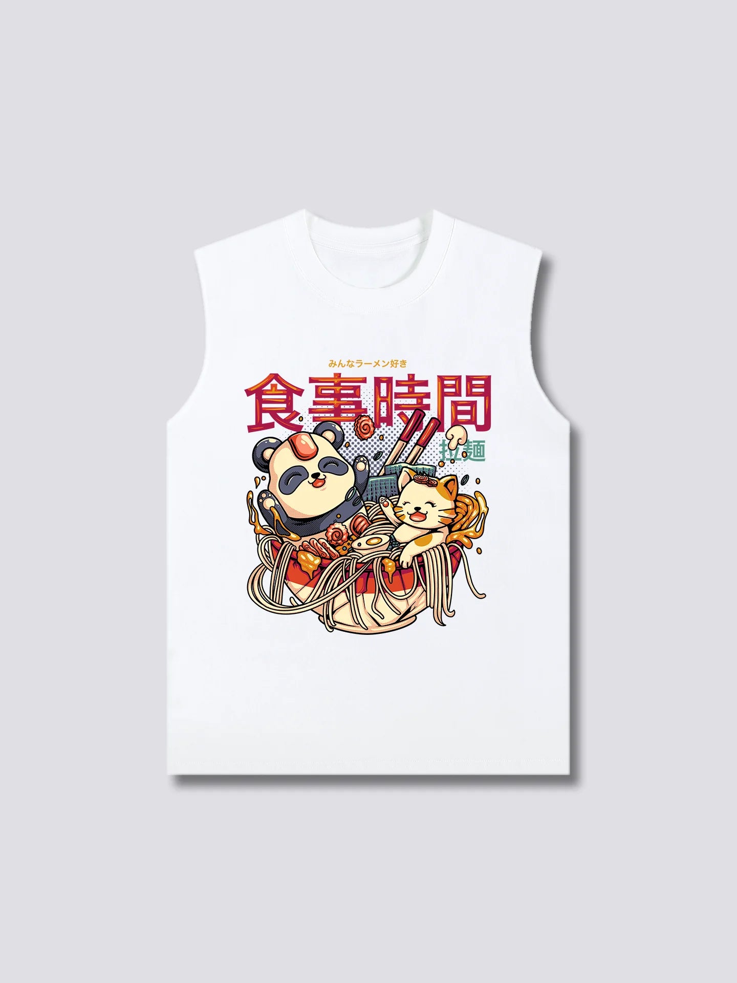 Front Print - Ramen Bath Tank Top