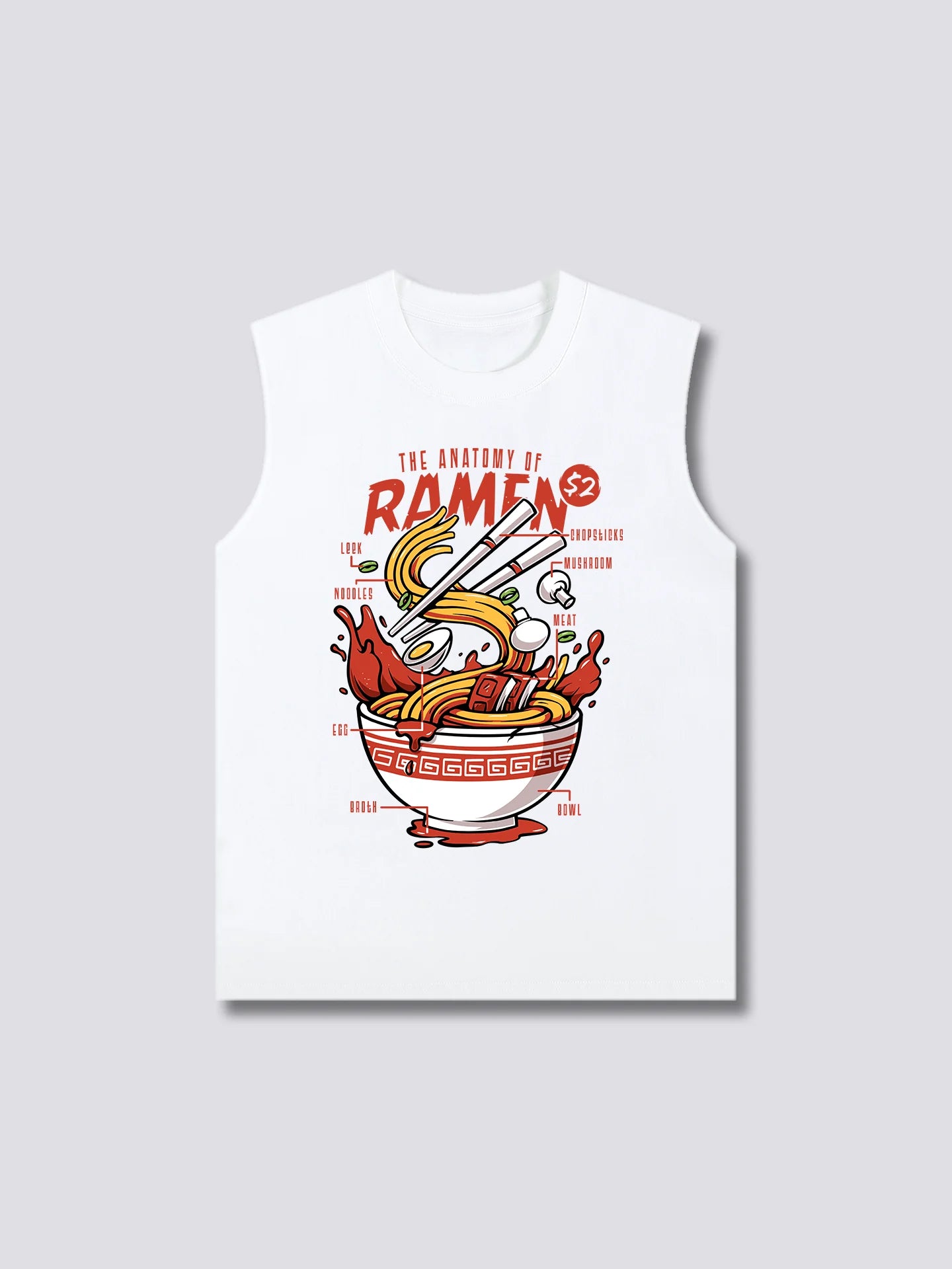 Front Print - Anatomy of Ramen Tank Top