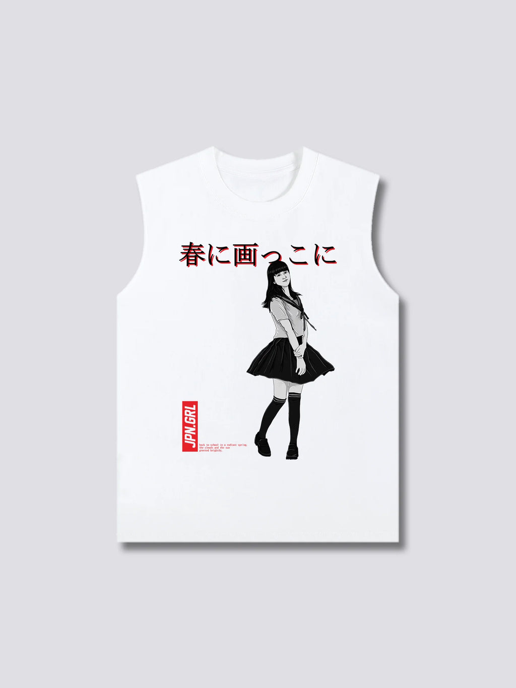 Front Print - Jpn Girl Tank Top