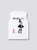 Front Print - Jpn Girl Tank Top