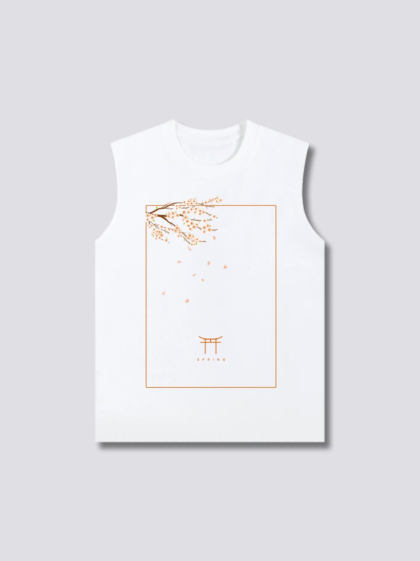 Front Print - Peach Blossom Tank Top