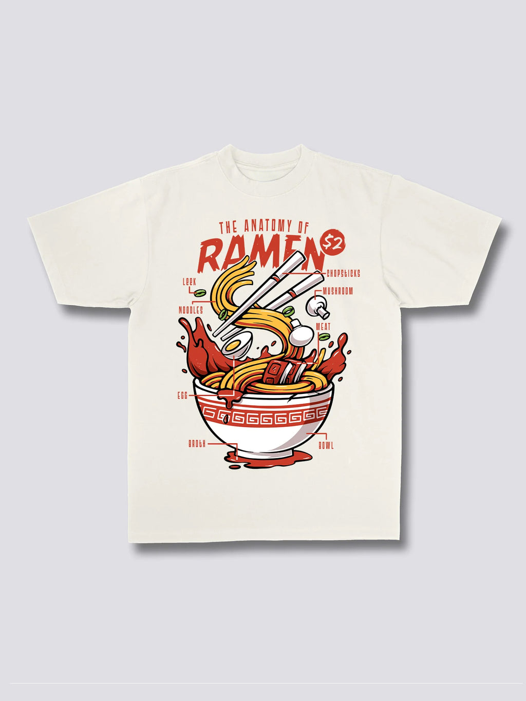 Front Print - Anatomy of Ramen T-Shirt