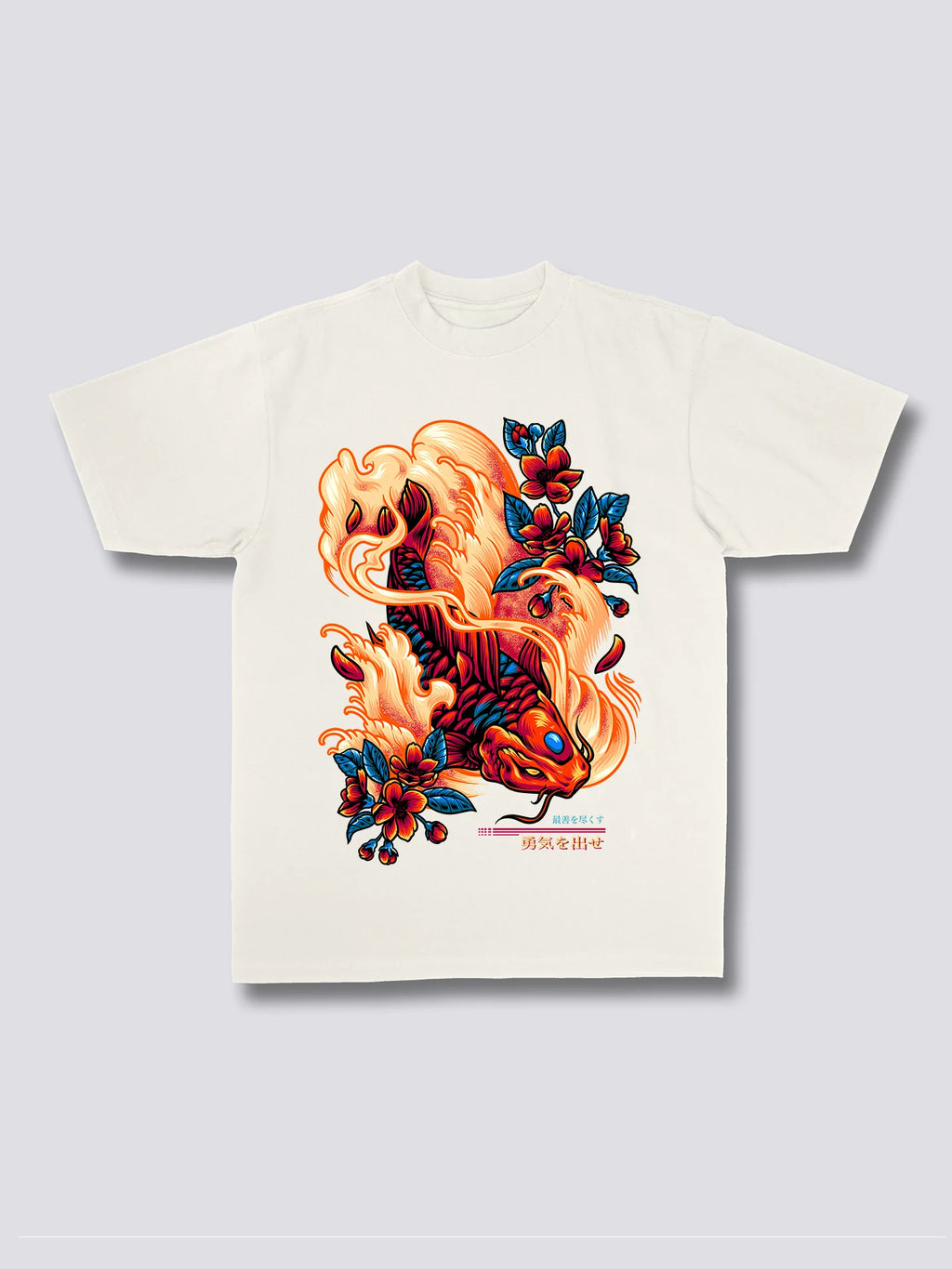 Front Print - Red Koi T-Shirt