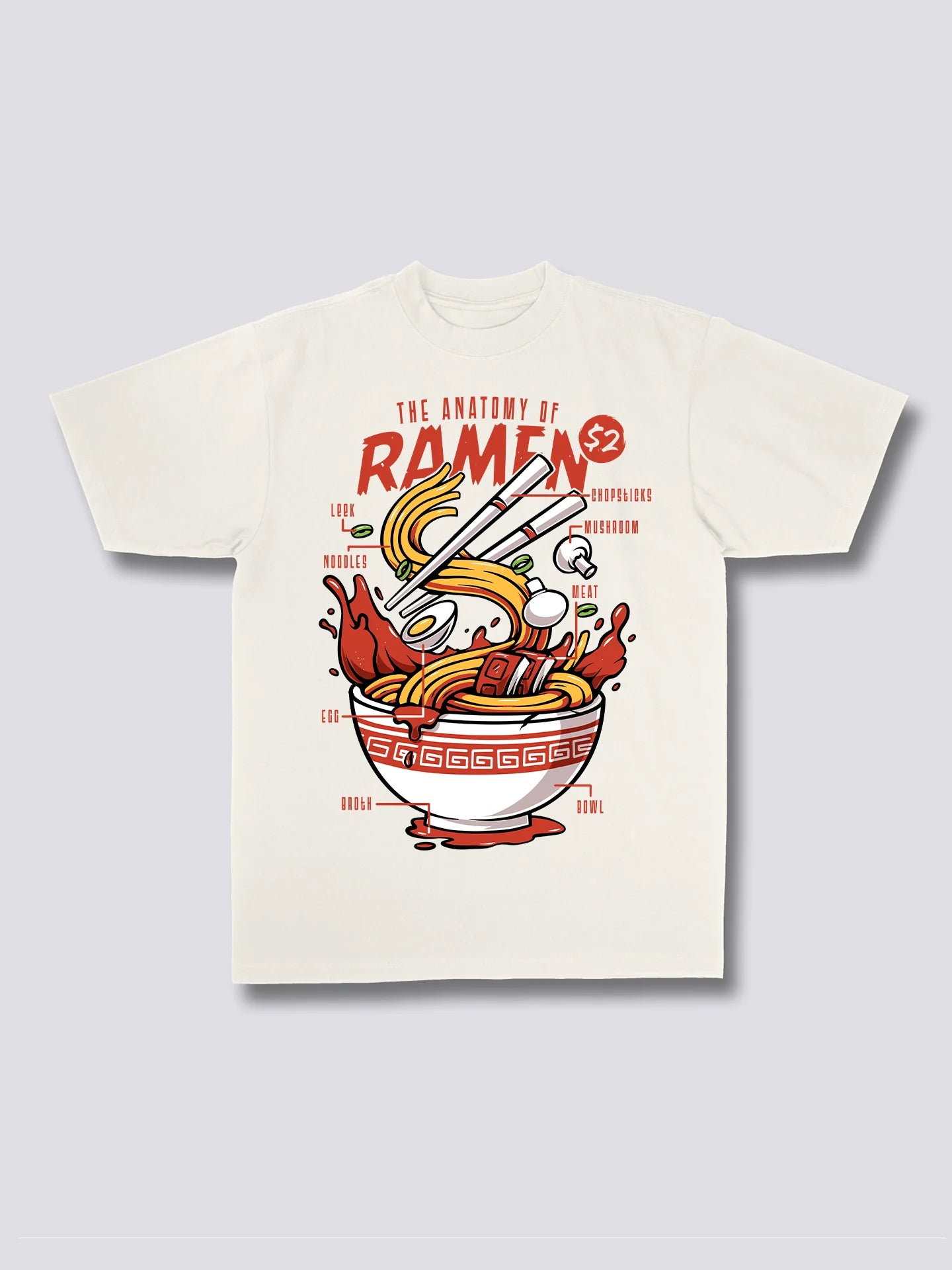Front Print - Anatomy of Ramen T-Shirt