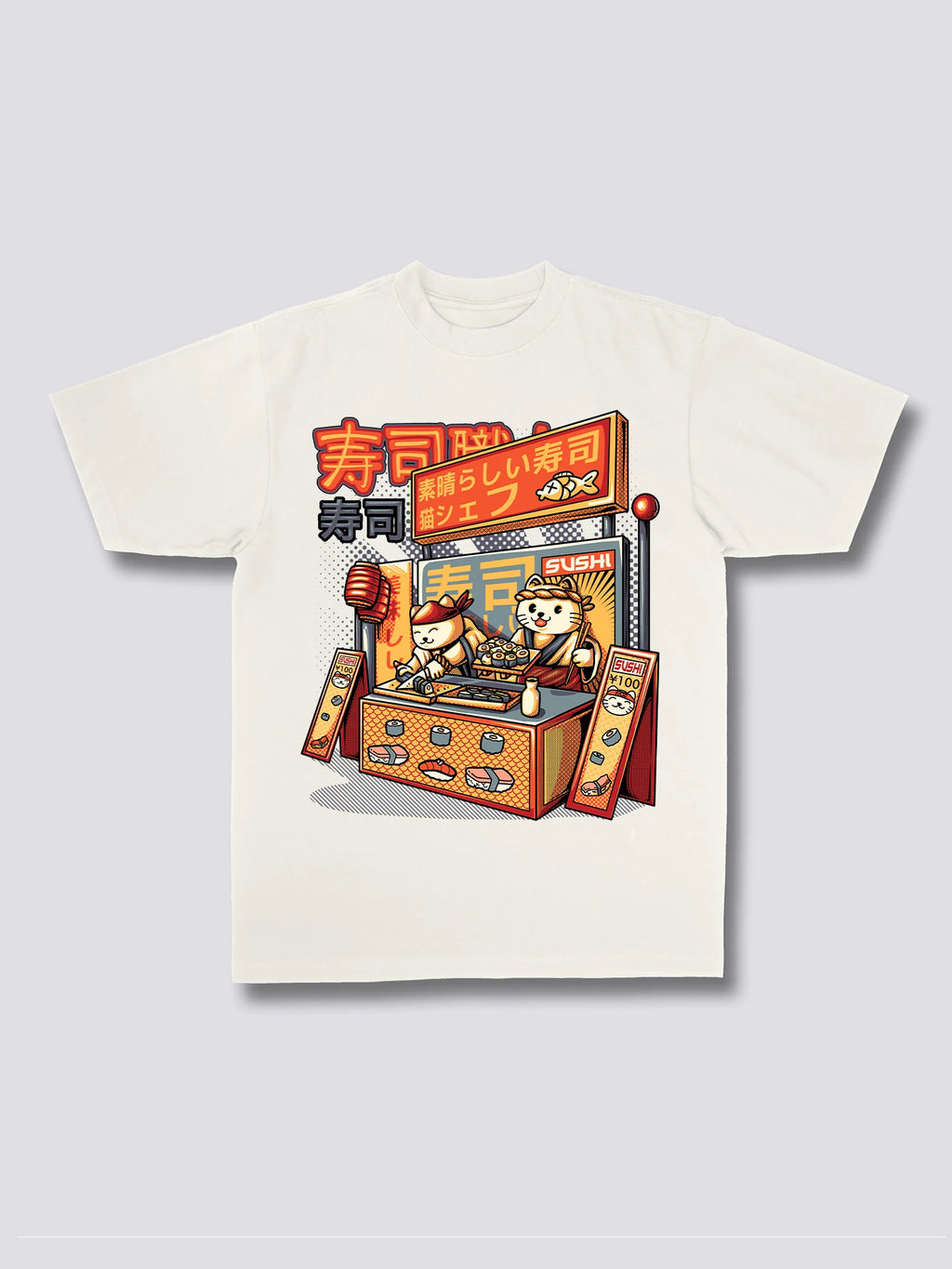 Front Print - Sushi Shop T-Shirt
