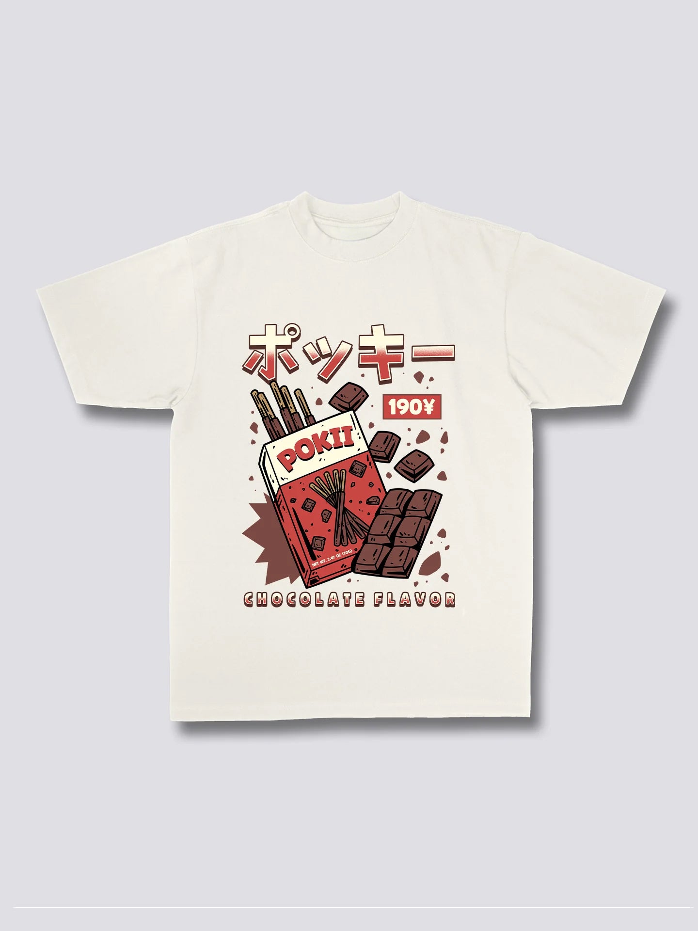 Front Print - Chocolate Pokii T-Shirt