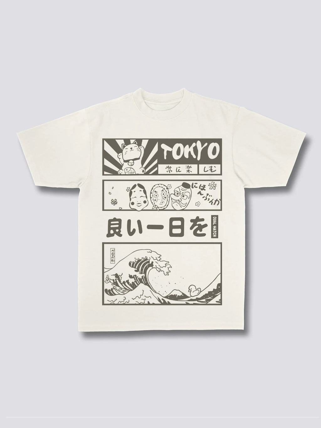 Front Print - Tokyo Wave T-Shirt