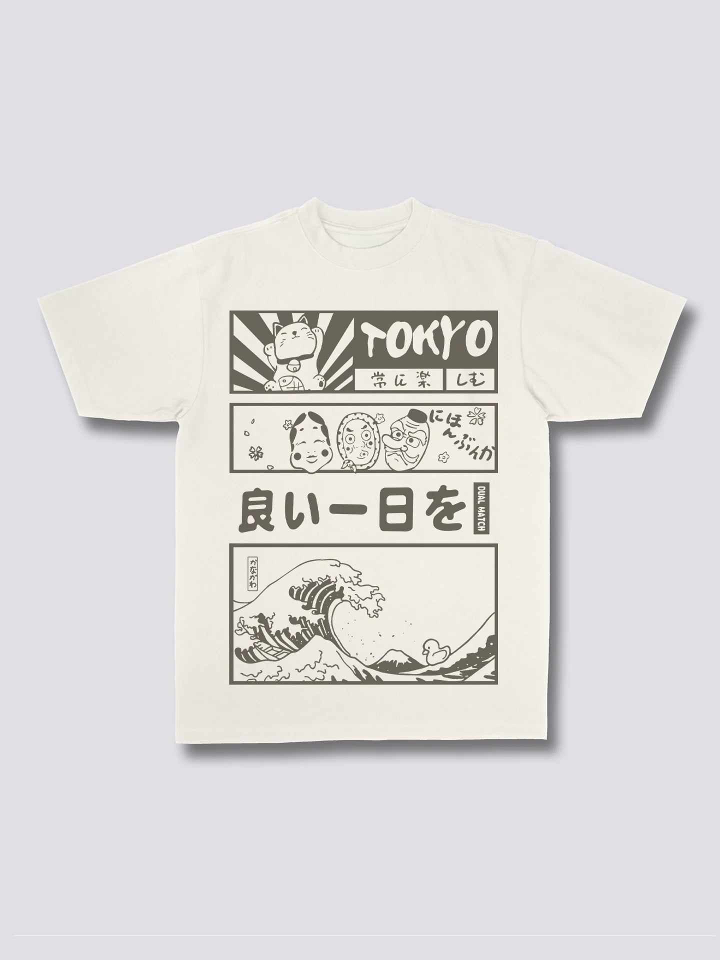 Front Print - Tokyo Wave T-Shirt