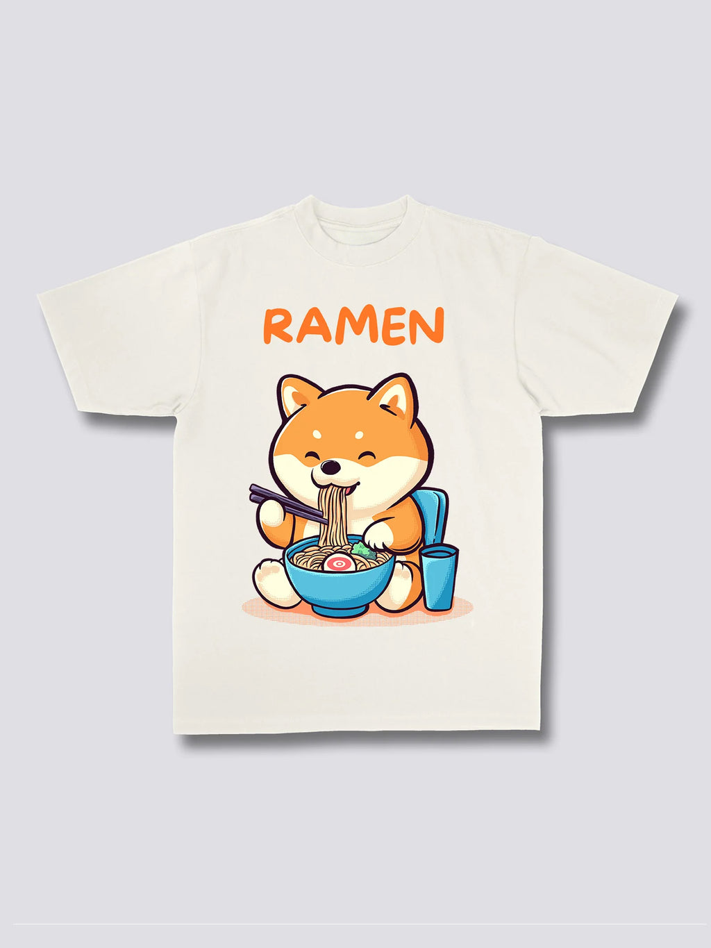Front Print - Shiba Ramen T-Shirt