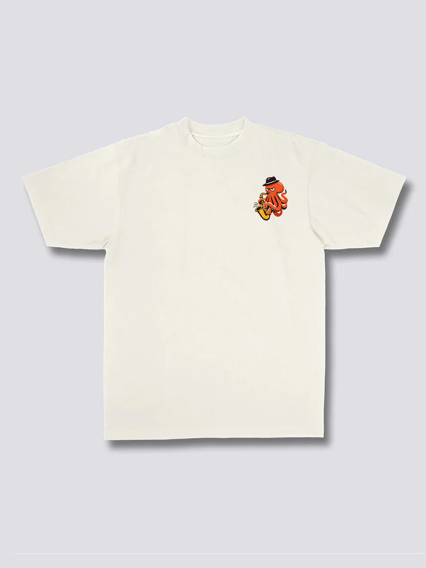 Octopus In Band T-Shirt