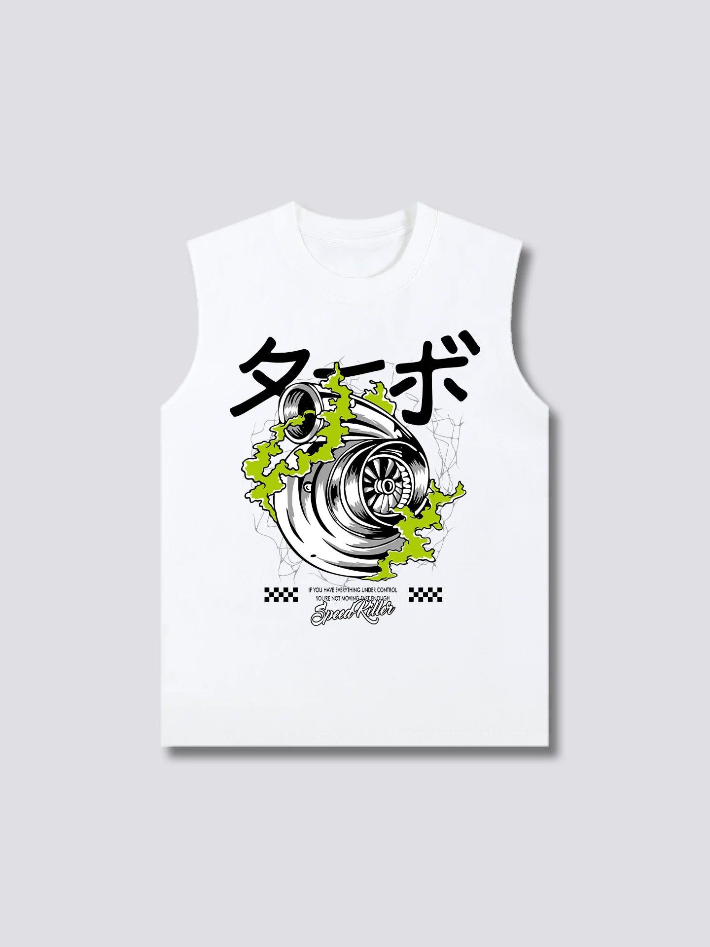 Front Print - Engine Tank Top