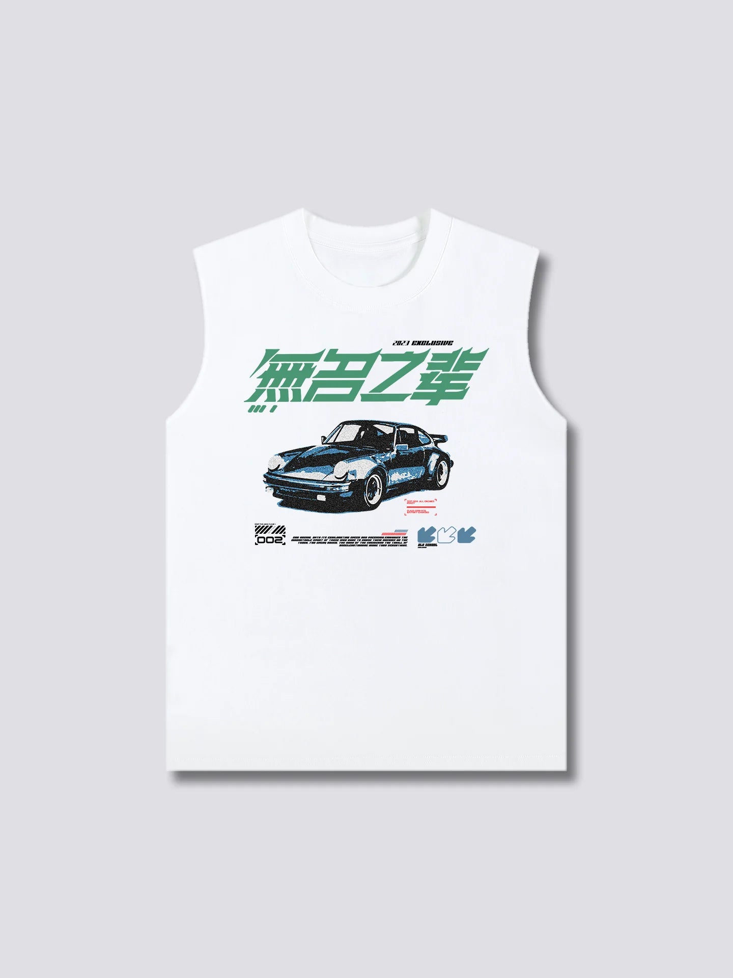Front Print - Race Tank Top