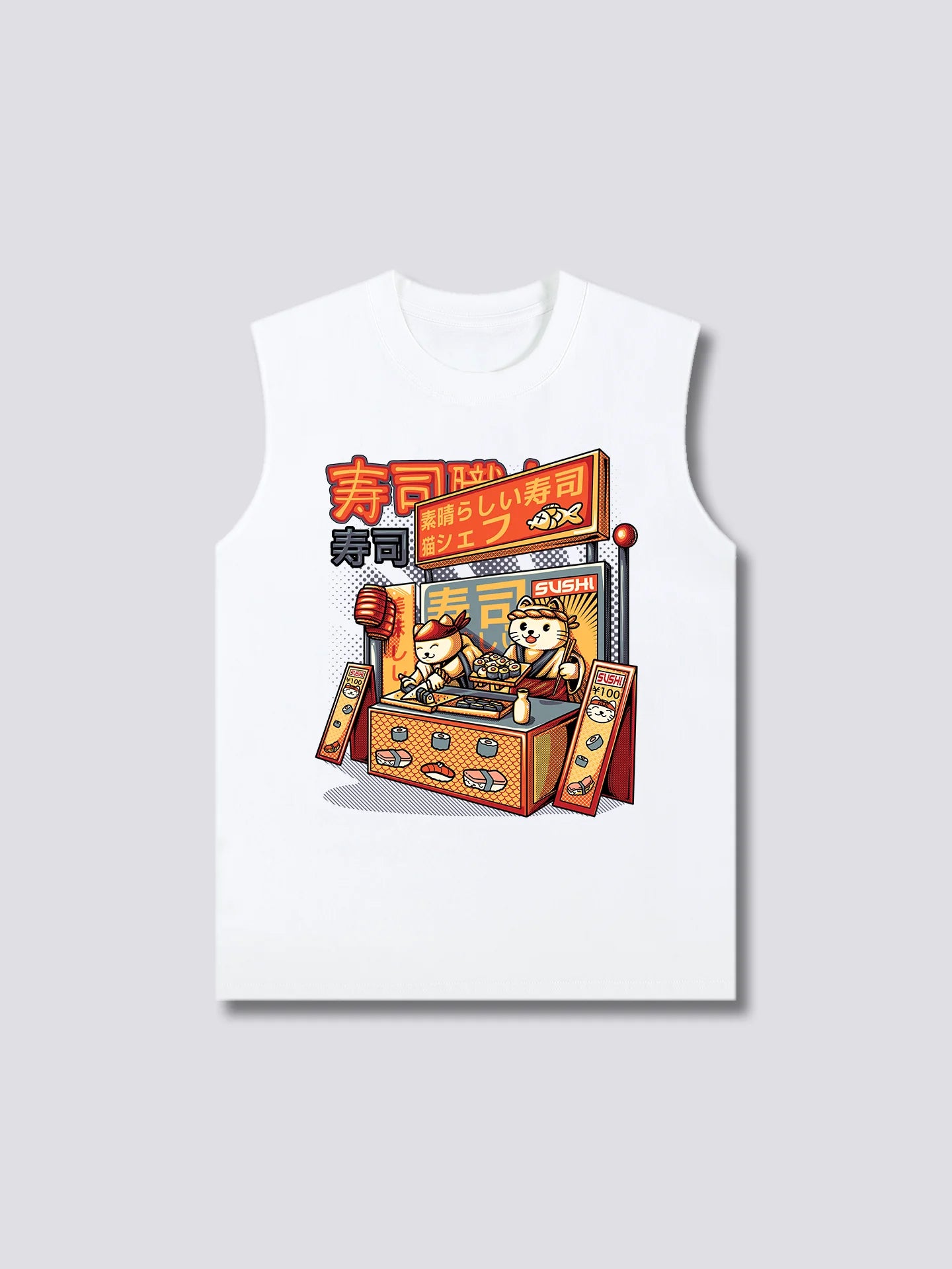 Front Print - Sushi Shop Tank Top
