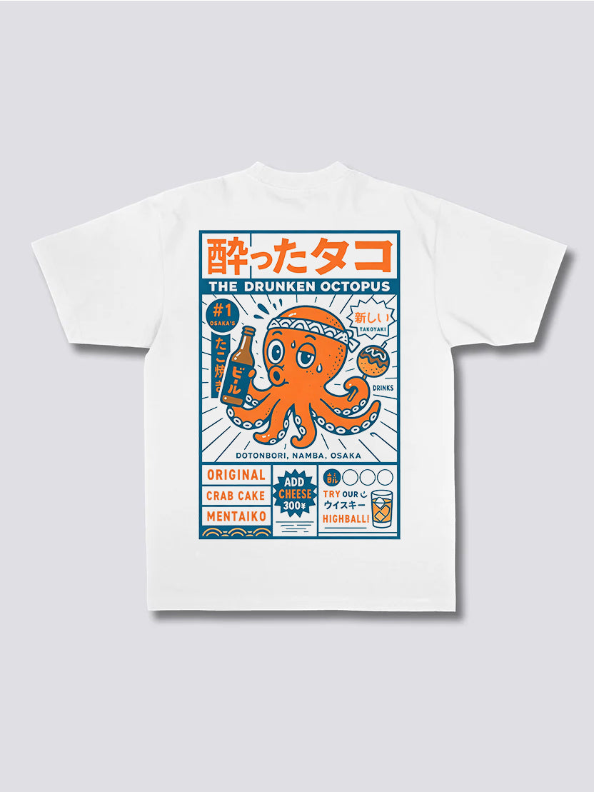 Osaka Drunken Octopus T-Shirt