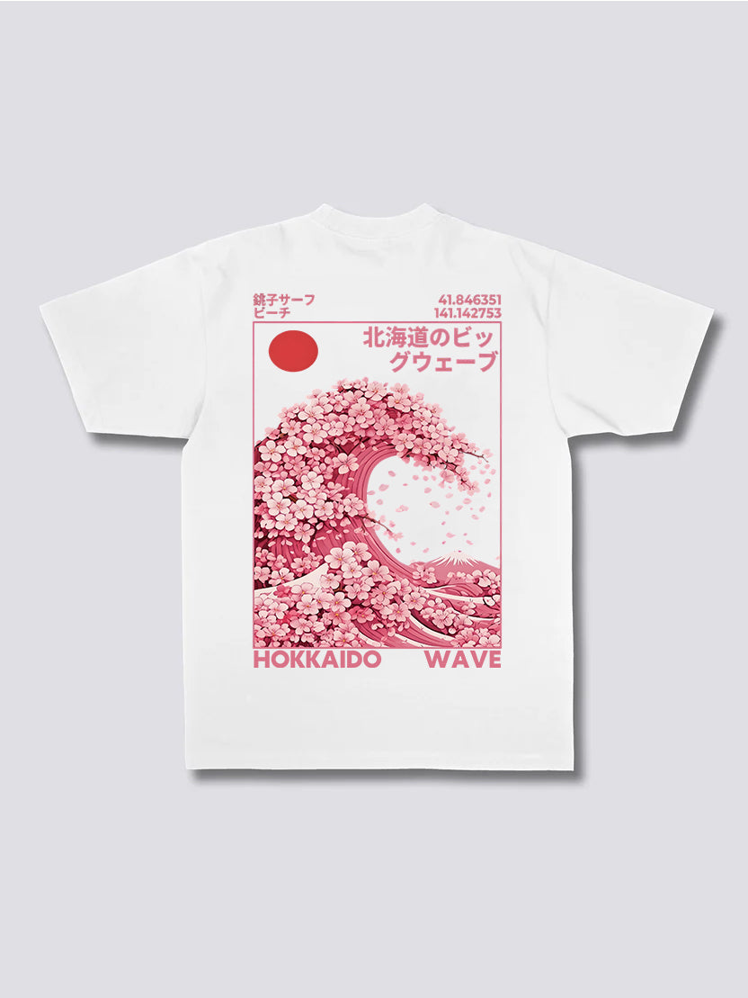 Hokkaido Wave Sakura T-Shirt