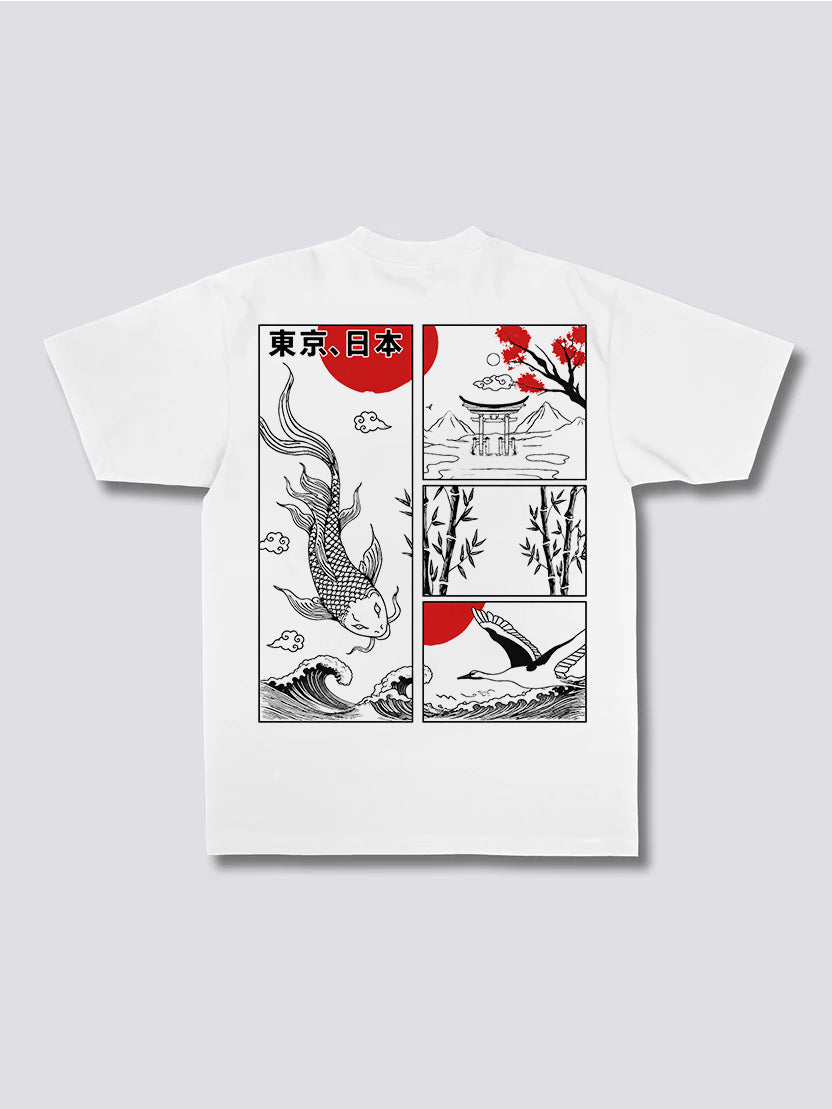 Koi Fish Great Wave T-Shirt