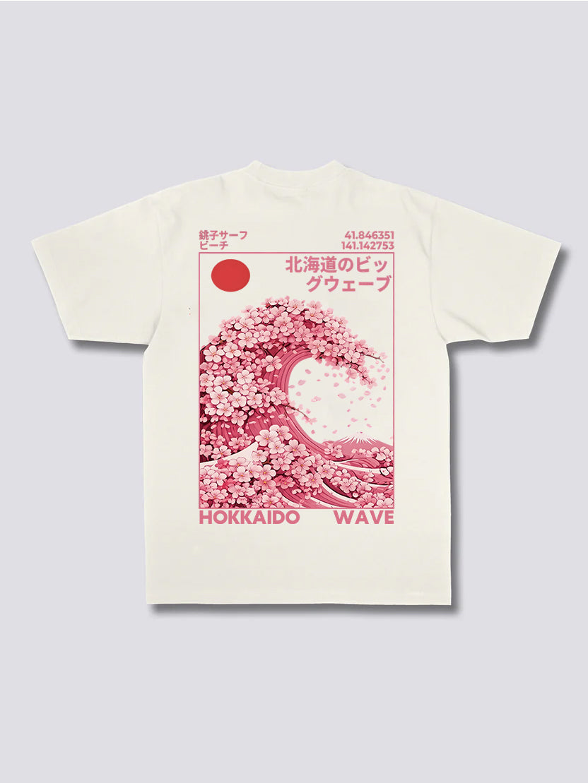 Hokkaido Wave Sakura T-Shirt