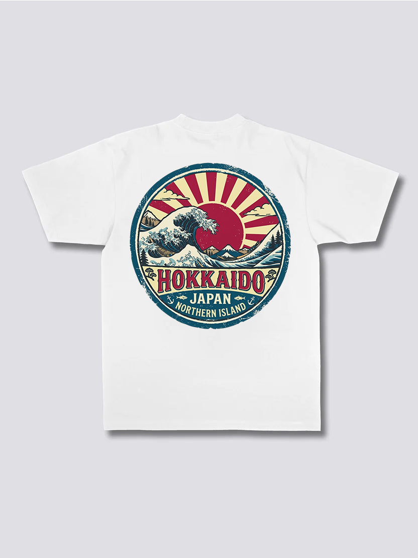 Hokkaido Wave Badge T-Shirt