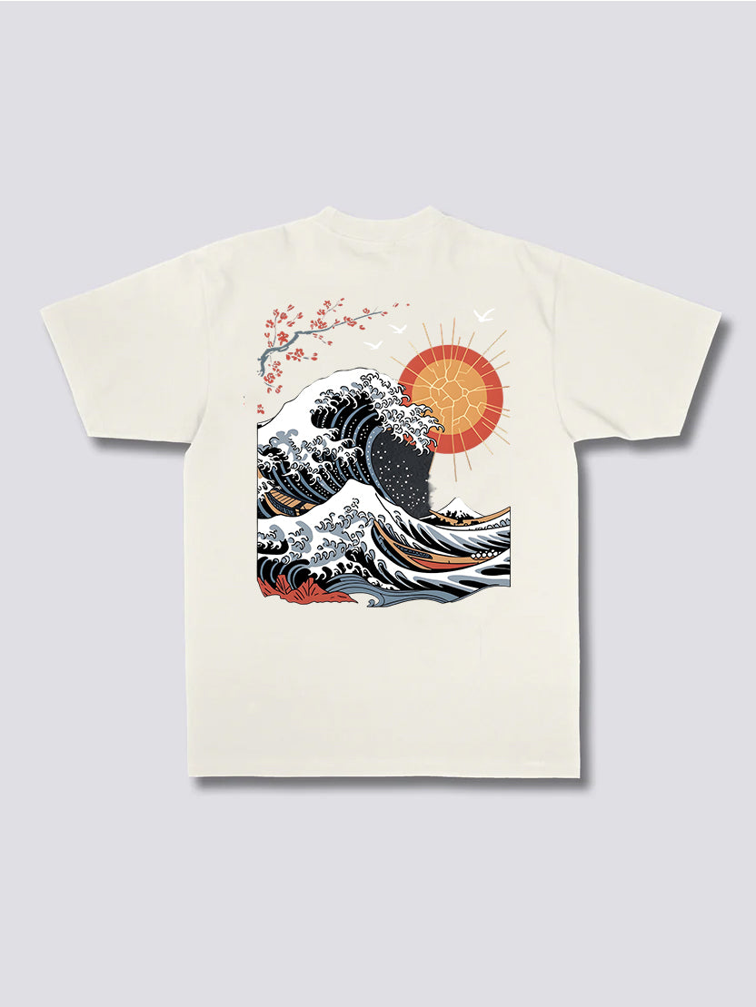 Ocean Sun Cherry Blossom T-Shirt
