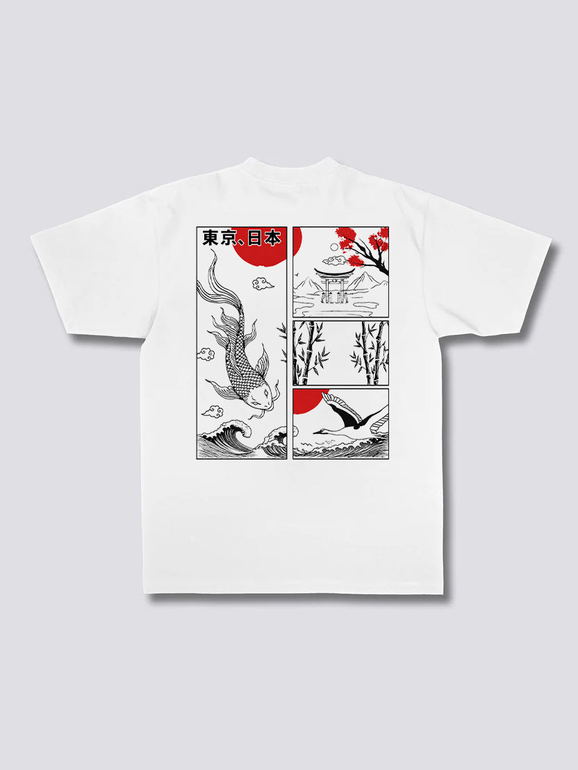 Koi Fish Great Wave T-Shirt