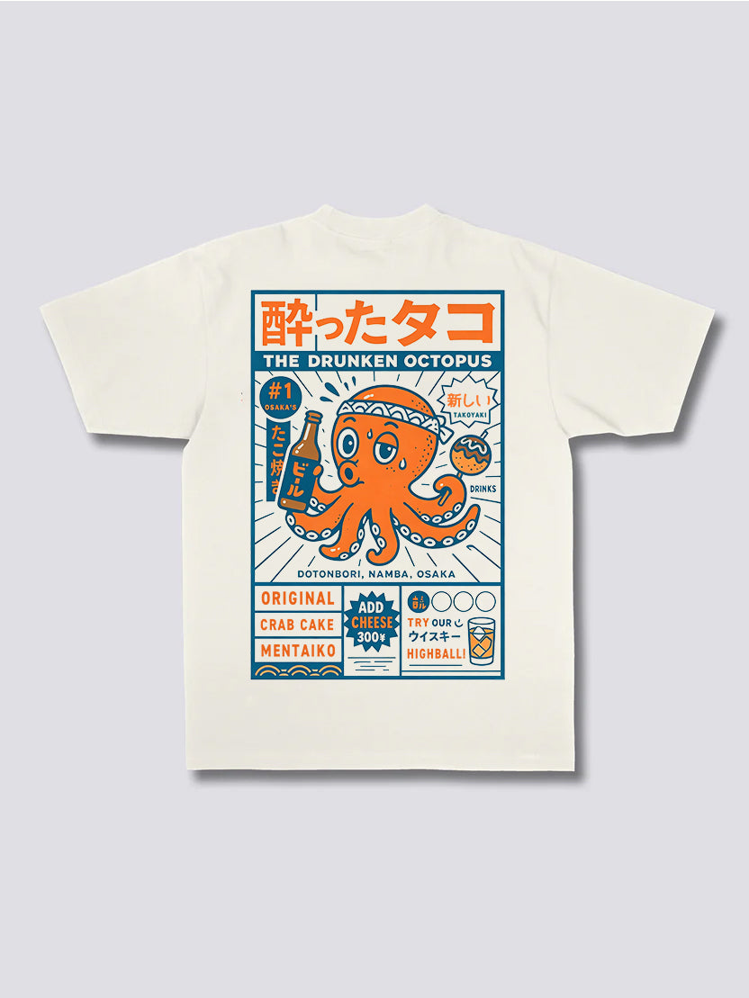 Osaka Drunken Octopus T-Shirt