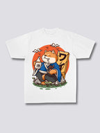 Front Print - Drunk Shiba T-Shirt