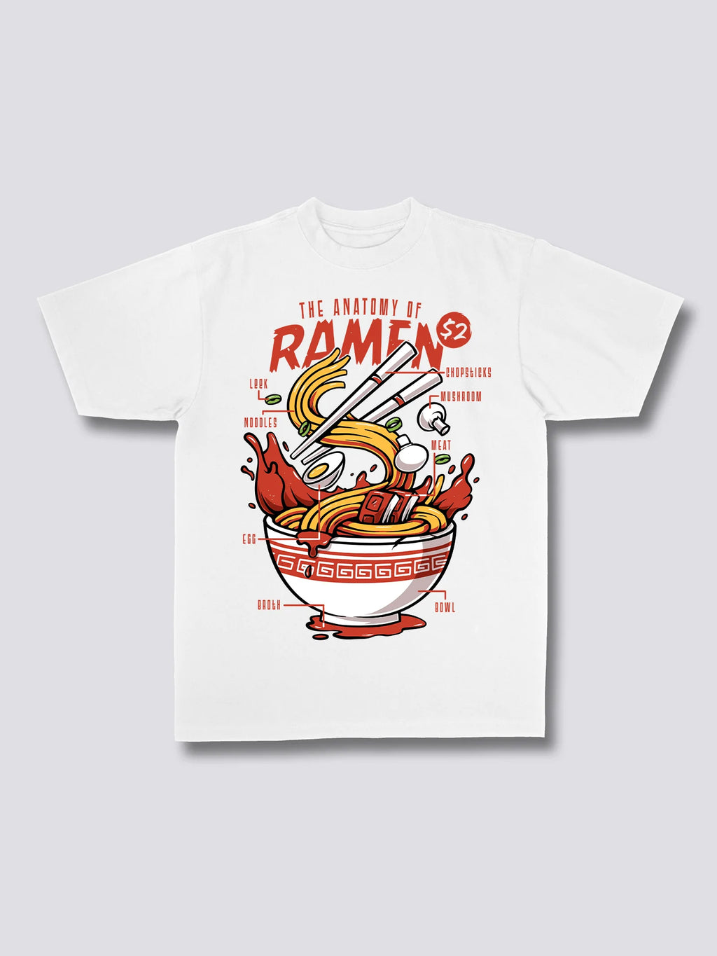 Front Print - Anatomy of Ramen T-Shirt