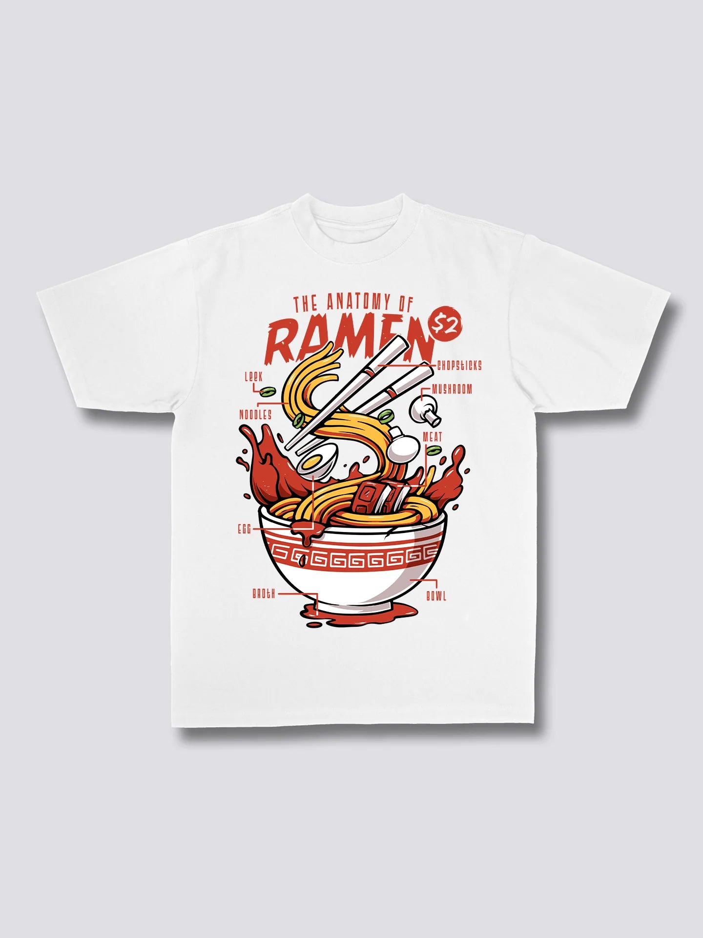 Front Print - Anatomy of Ramen T-Shirt