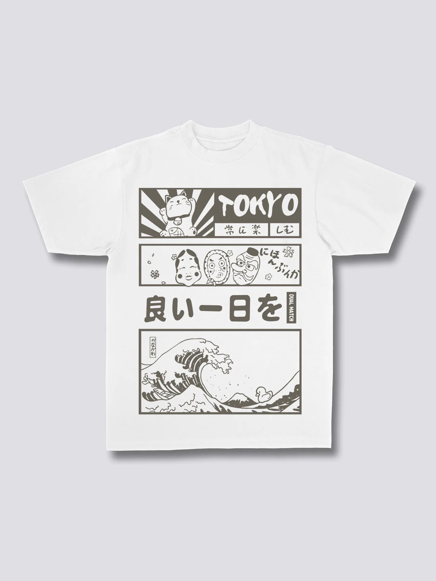 Front Print - Tokyo Wave T-Shirt