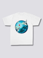 Front Print - Flying Cranes T-Shirt
