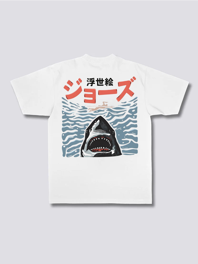 Ukiyo-e Jaws T-Shirt