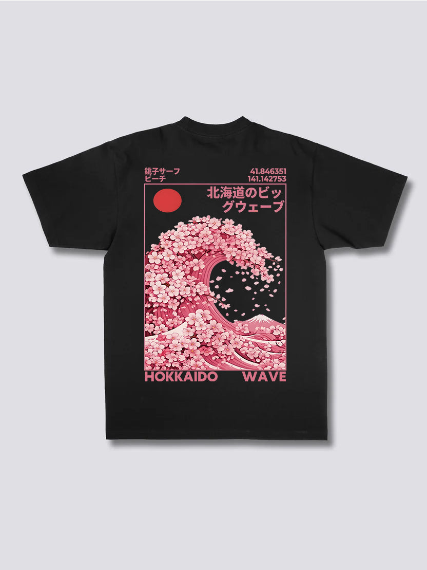 Hokkaido Wave Sakura T-Shirt