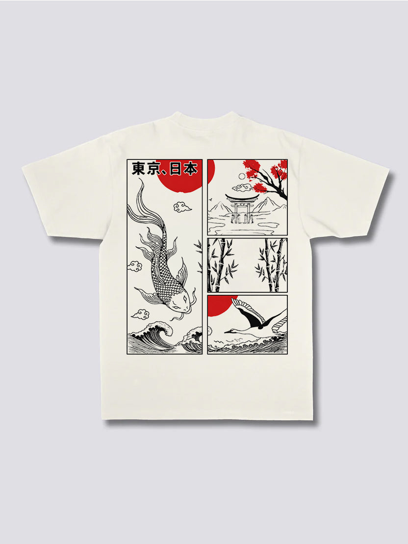 Koi Fish Great Wave T-Shirt