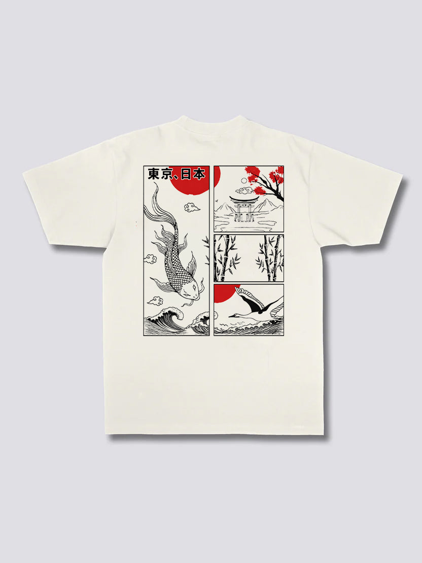 Koi Fish Great Wave T-Shirt