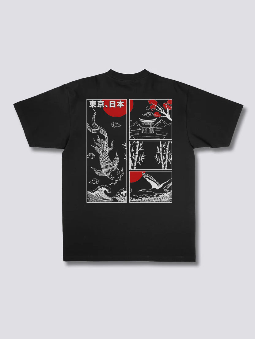 Koi Fish Great Wave T-Shirt