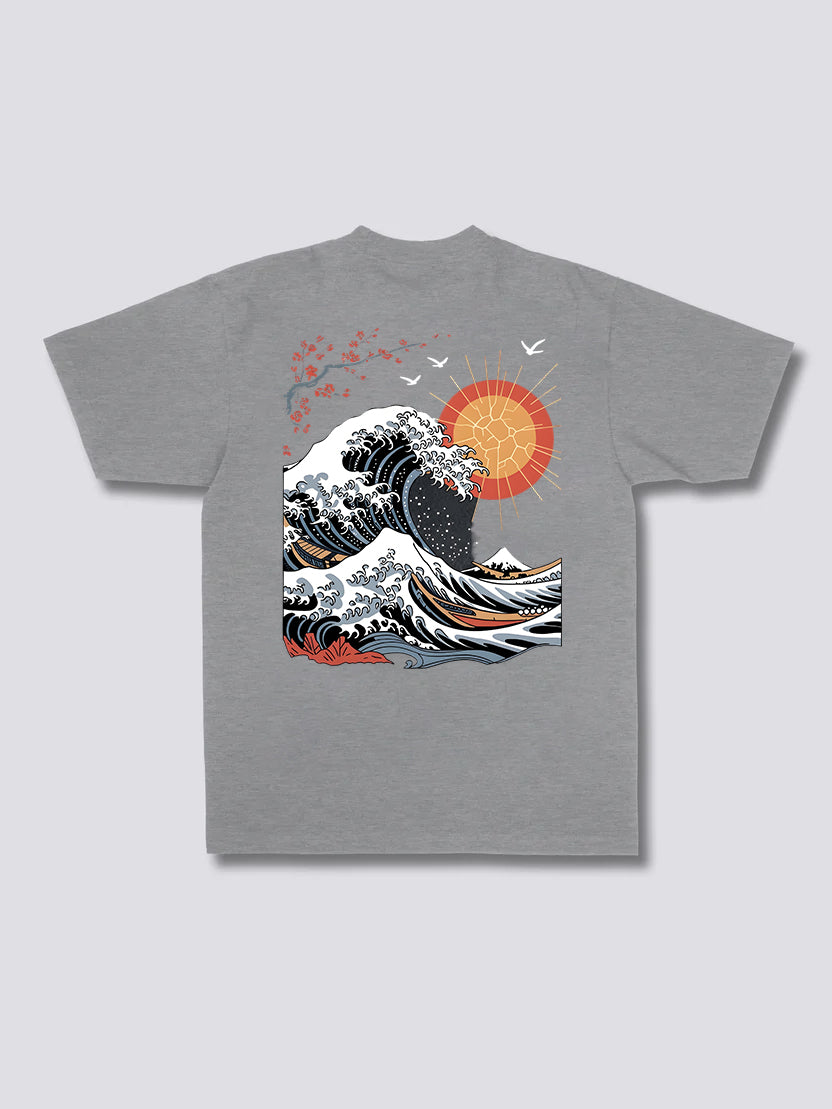 Ocean Sun Cherry Blossom T-Shirt