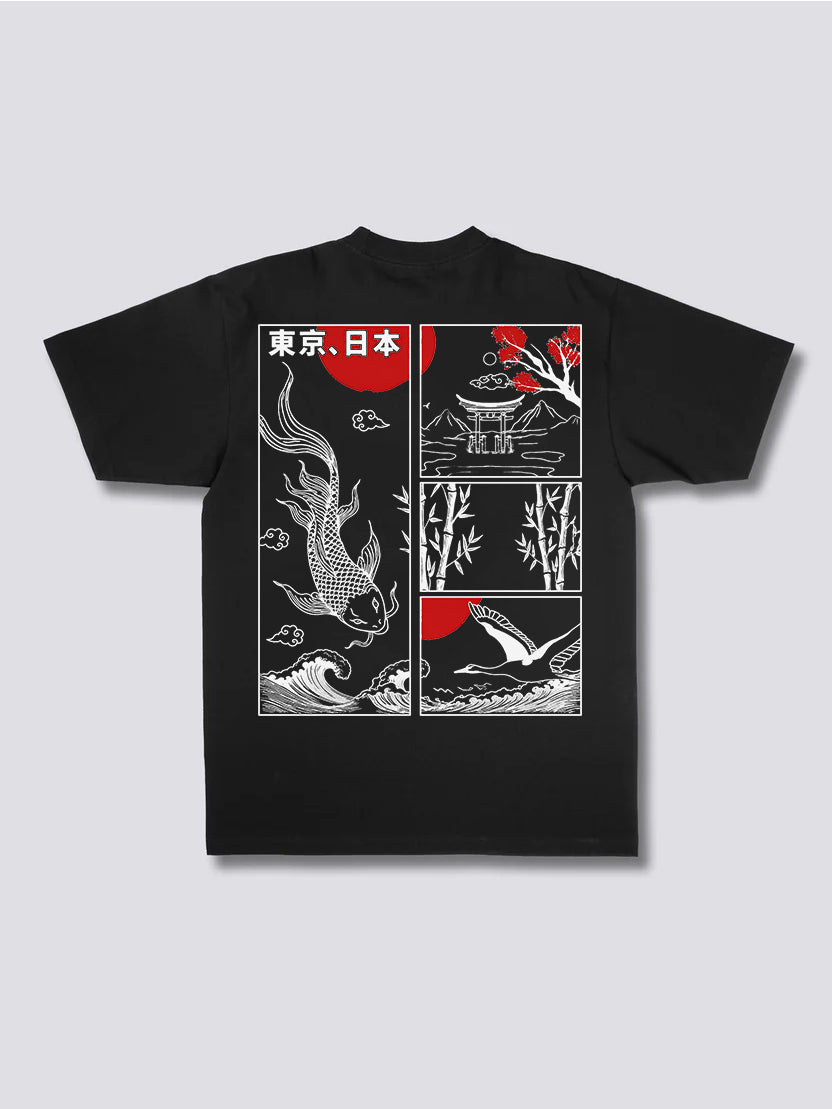 Koi Fish Great Wave T-Shirt