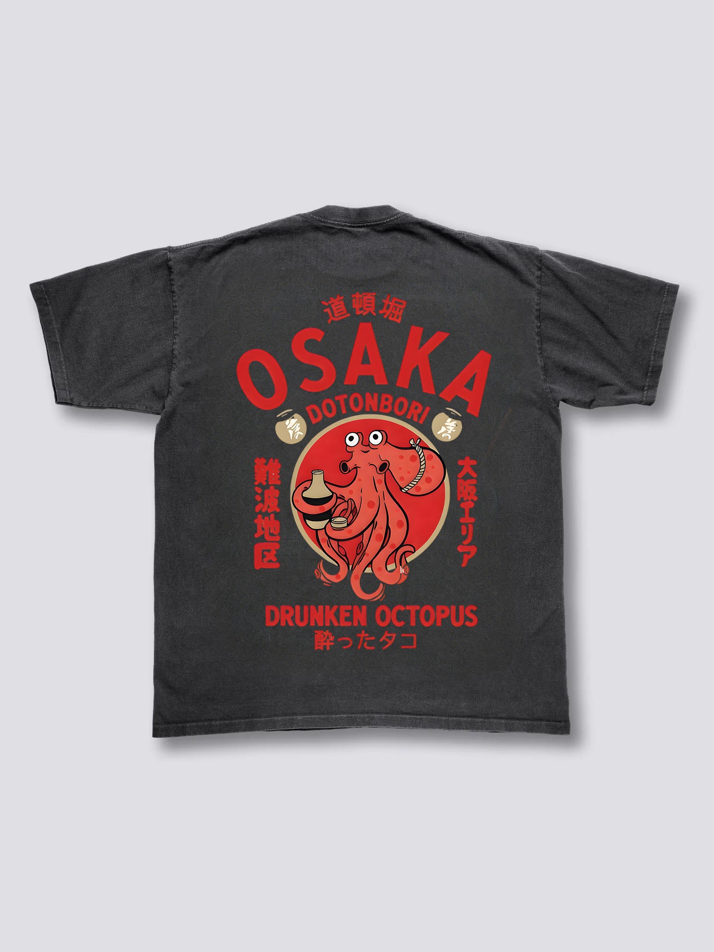 DOTONBORI Octopus Vintage T-Shirt